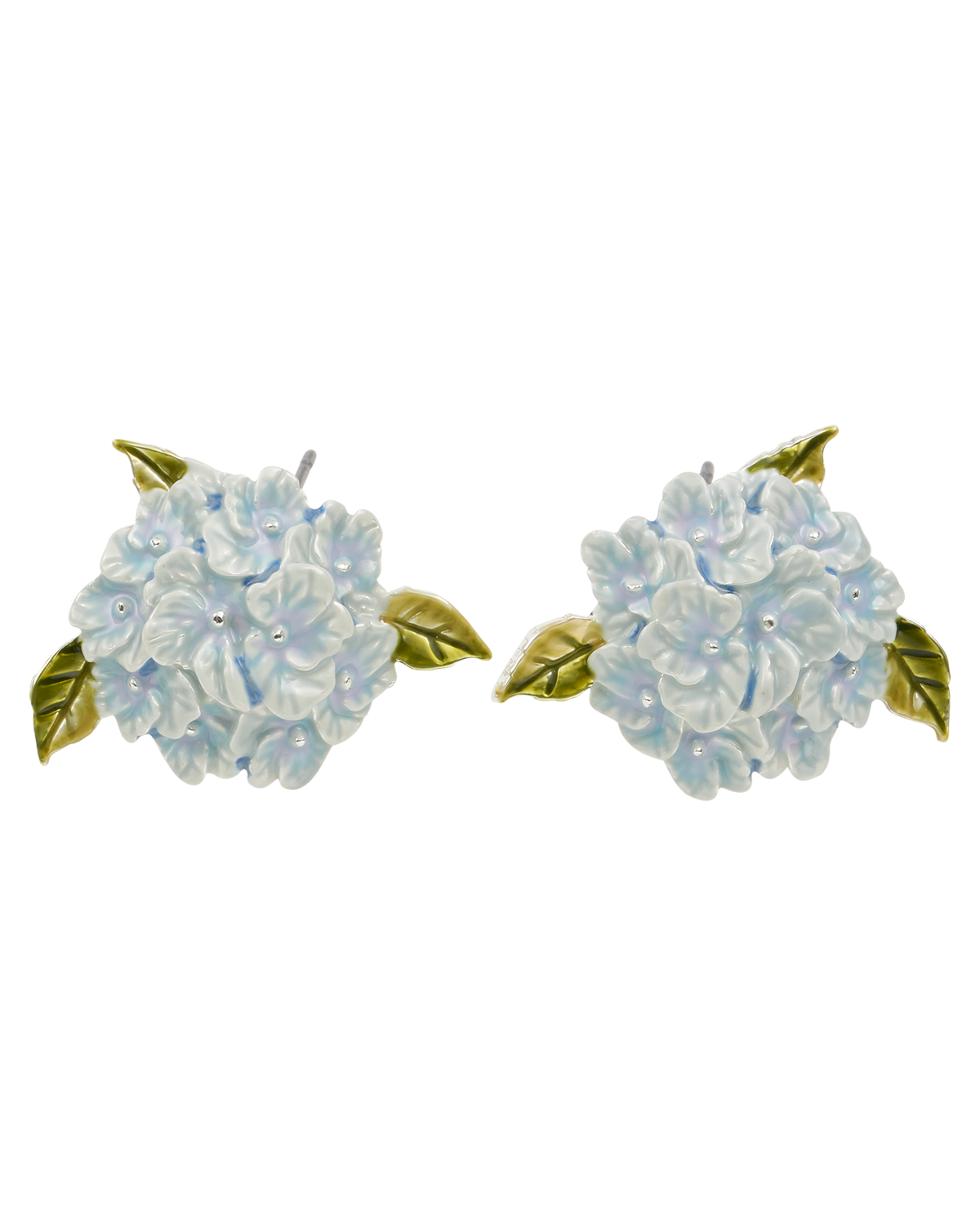 fable-england-jewellery-hydrangea-silver-ohrringe-blau-emaille image 1