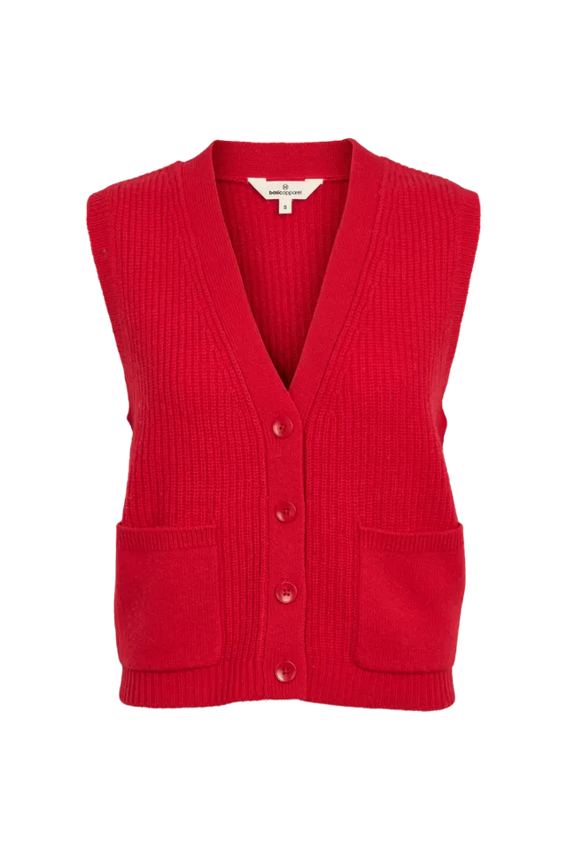 basic-apparel-liz-vest-tomato-merinowolle-rot image 1