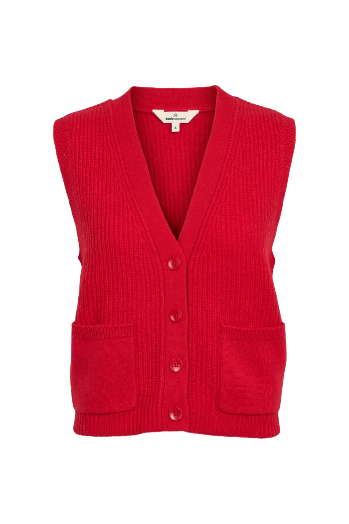 basic-apparel-liz-vest-tomato-merinowolle-rot image 1