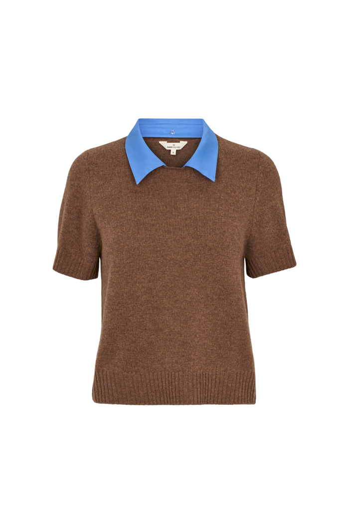 basic-apparel-liz-ss-collar-pullover-fondue-fudge-merino image 6