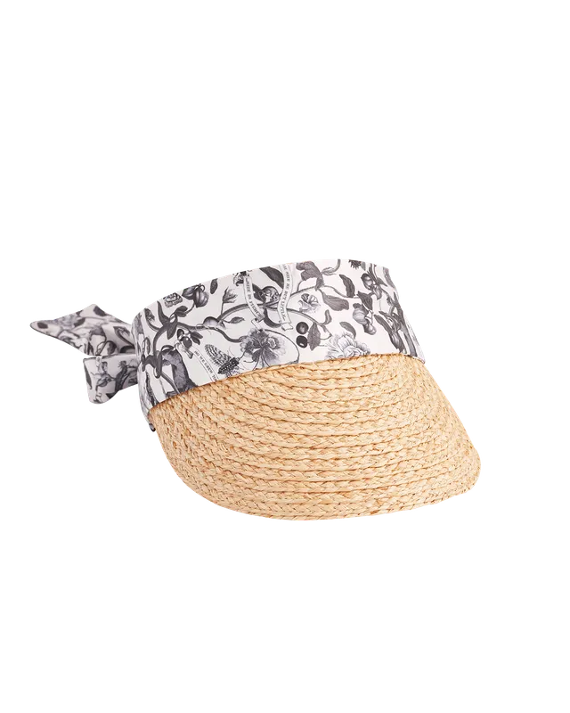 fable-england-tree-of-life-visor-sonnenvisor-raffia-monochrom image 1