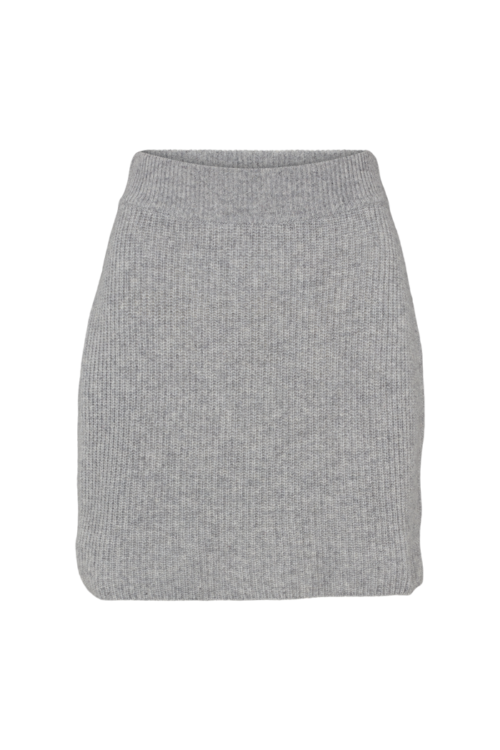 basic-apparel-lise-short-skirt-strickrock-hellgrau-recyclingwolle image 5