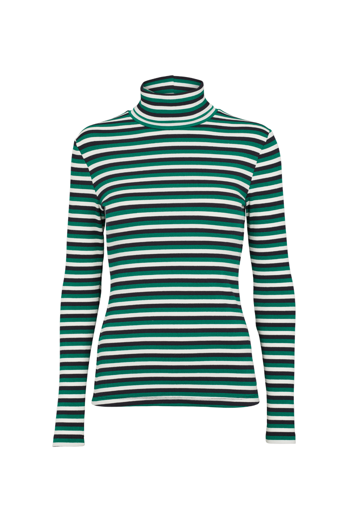 basic-apparel-ludmilla-high-neck-longsleeve-green-bio-baumwolle image 1