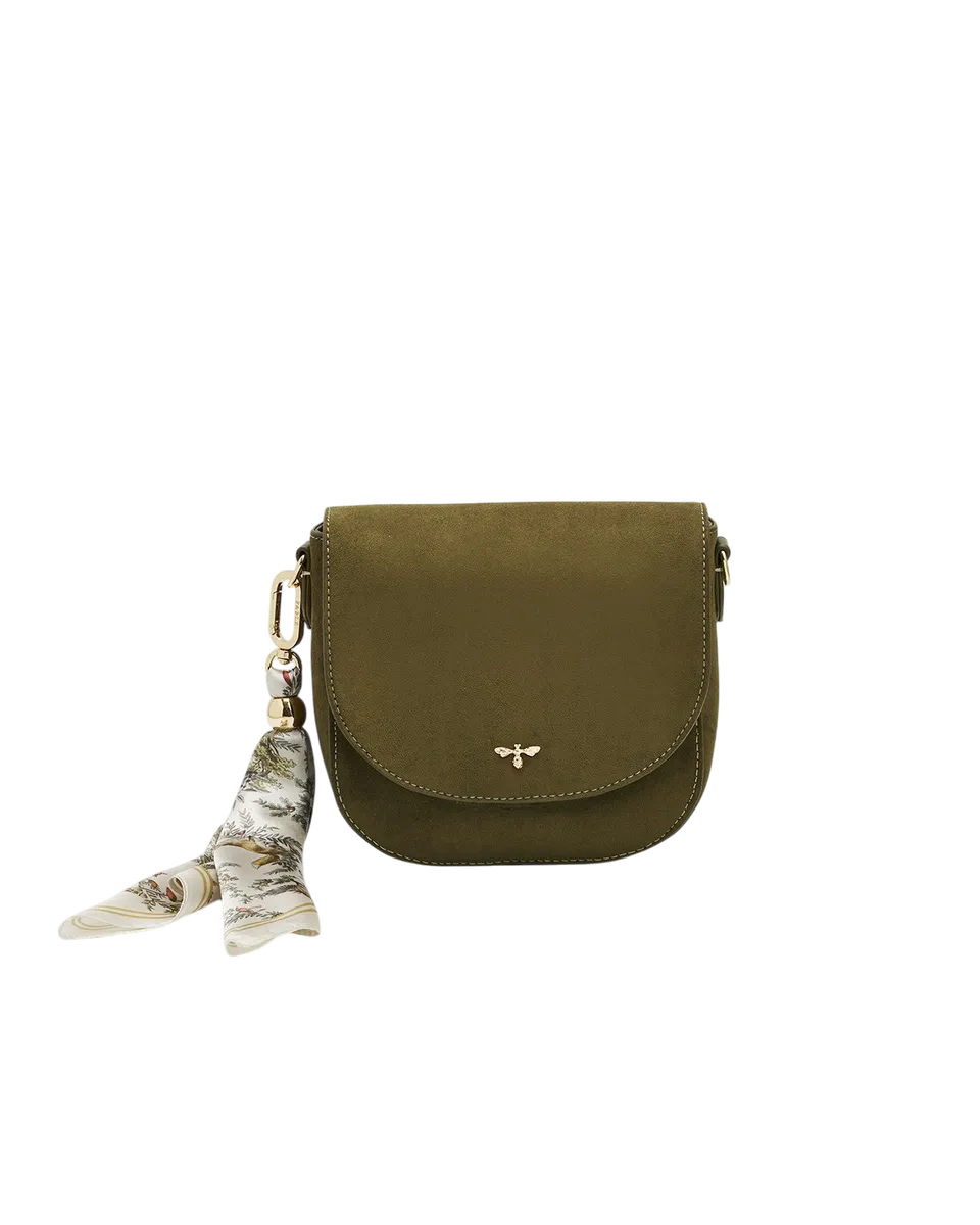 fable-england-beth-saddle-bag-khaki-faux-suede image 1