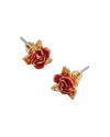fable-england-jewellery-english-rose-ohrstecker-gold-rot image 3