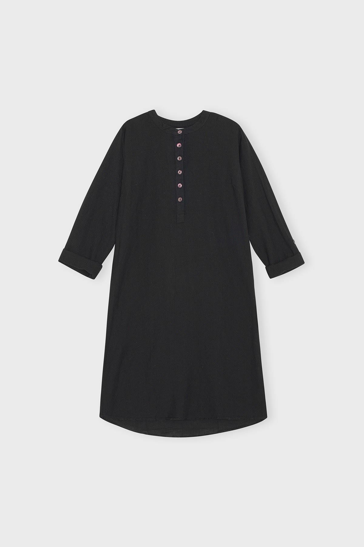 care-by-me-cecilie-hemdkleid-damen-schwarz-bio-baumwolle-leinen image 5