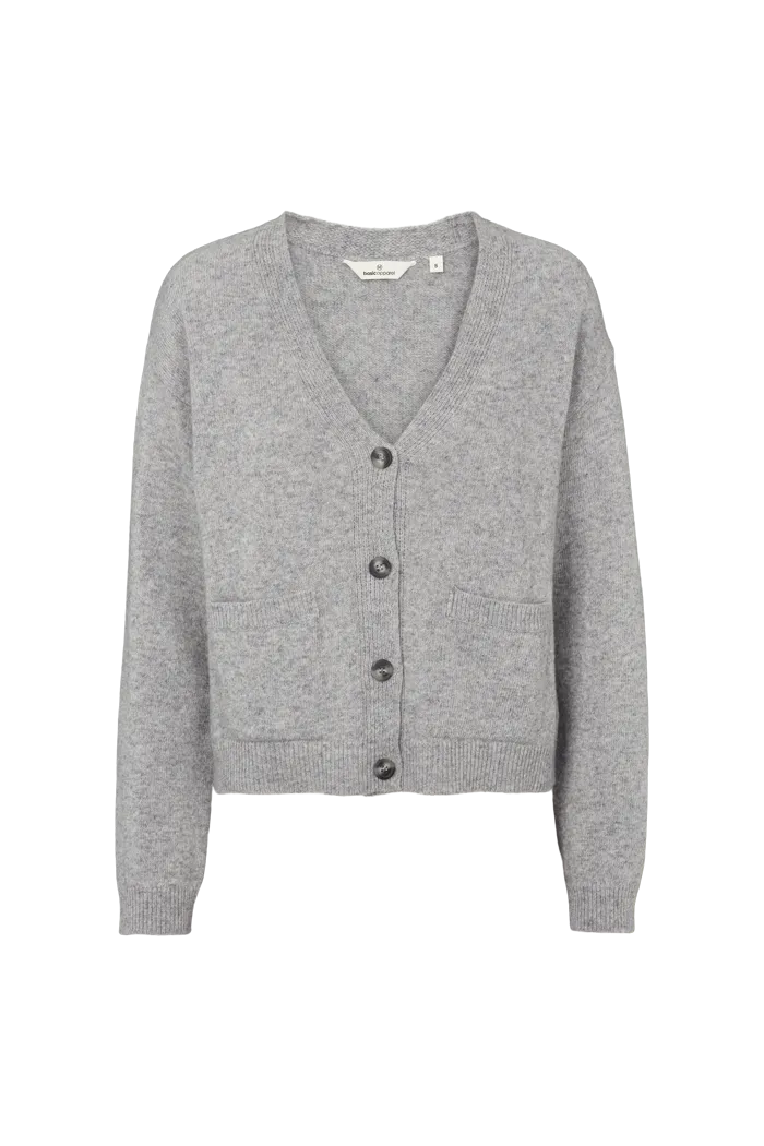 basic-apparel-lise-cardigan-light-grey-mel-wolle image 1