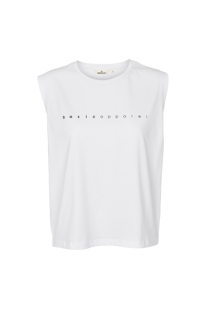 basic-apparel-raja-logo-tank-top-white-bio-baumwolle image 1