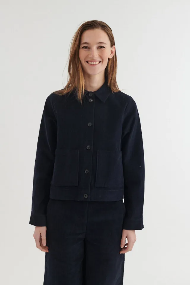 basic-apparel-millu-shirt-cordhemd-schwarz-bio-baumwolle image 1