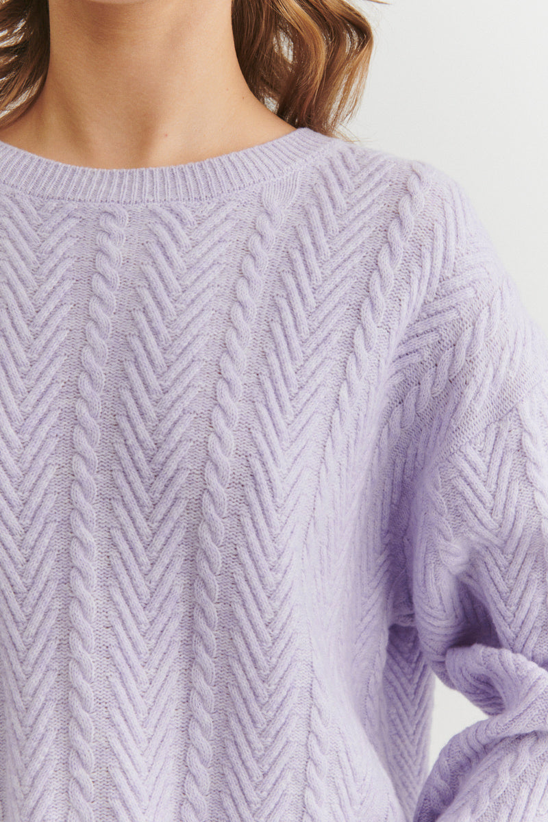 basic-apparel-selem-cable-ls-ba203-09-pullover-violet-tulip-merino image 4