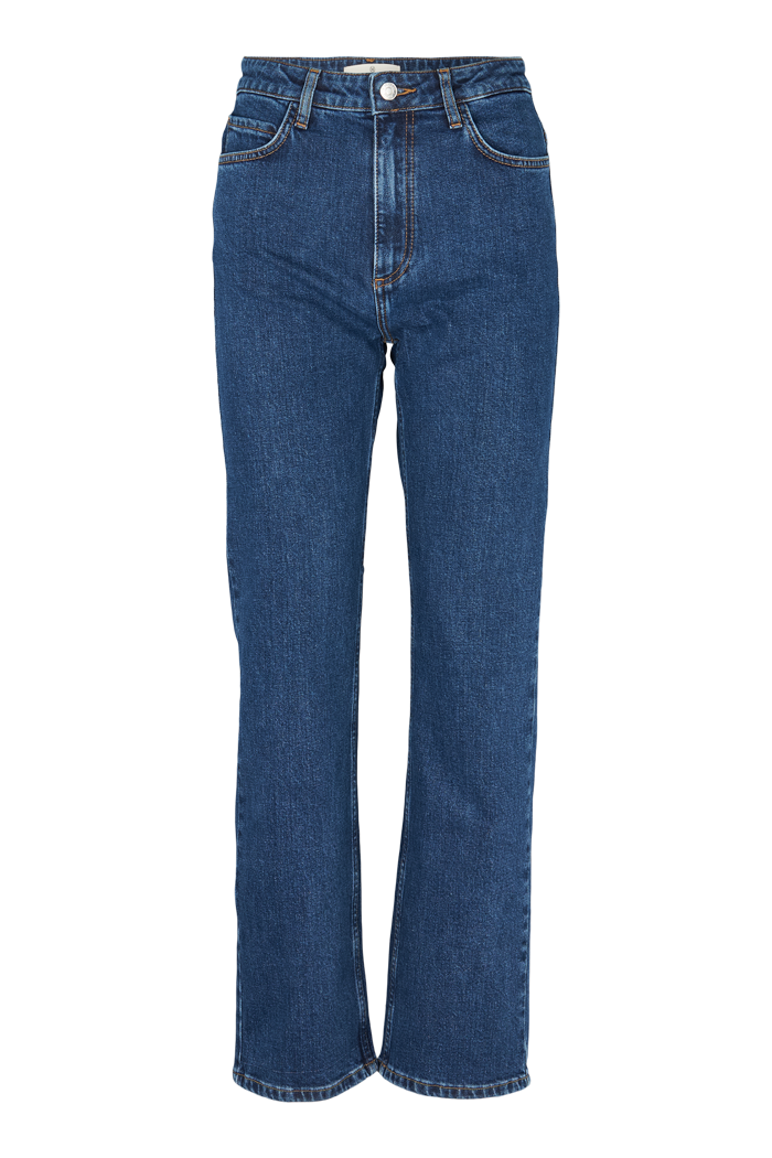 basic-apparel-ellen-jeans-mid-blue-high-waist-bio-straight image 1