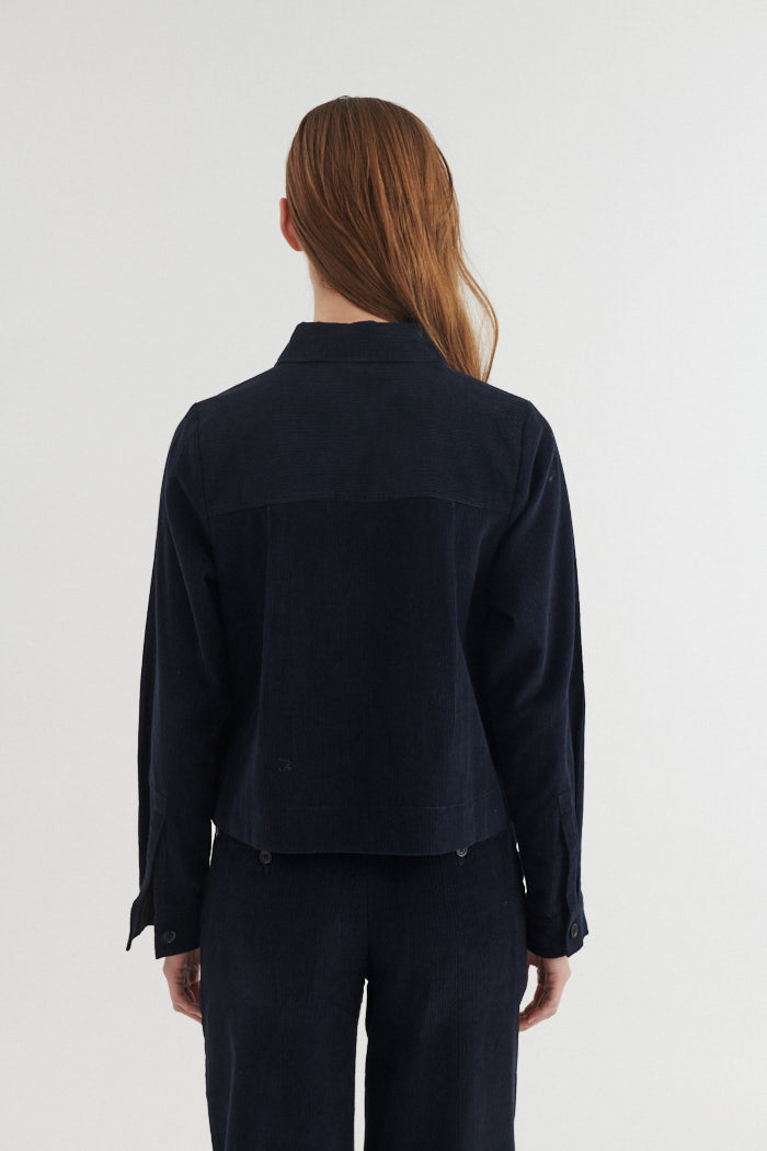basic-apparel-millu-shirt-cordhemd-schwarz-bio-baumwolle image 3