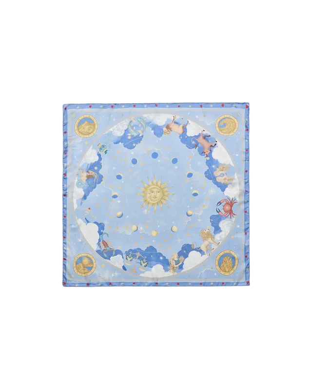 fable-england-zodiac-tuch-quadratisch-hellblau-sternzeichen image 1