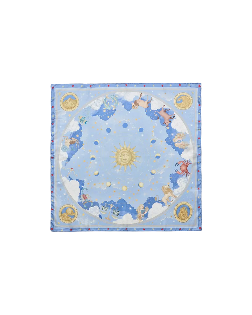 fable-england-zodiac-tuch-quadratisch-hellblau-sternzeichen image 1