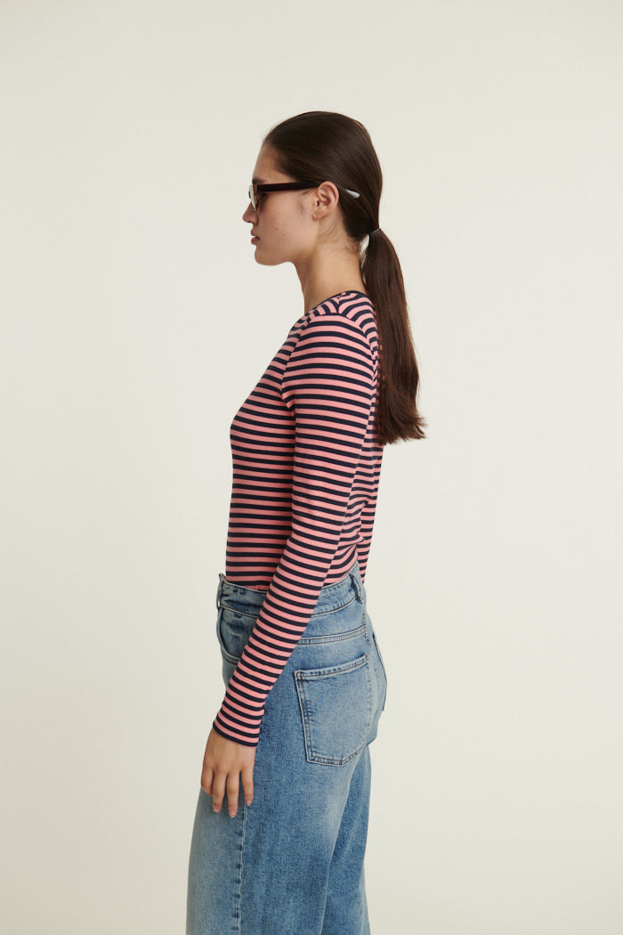basic-apparel-ludmilla-ls-tee-langarmshirt-sky-captain-bio-baumwolle image 2