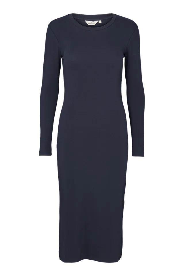 basic-apparel-ludmilla-long-dress-kleid-blau-bio-baumwolle image 1