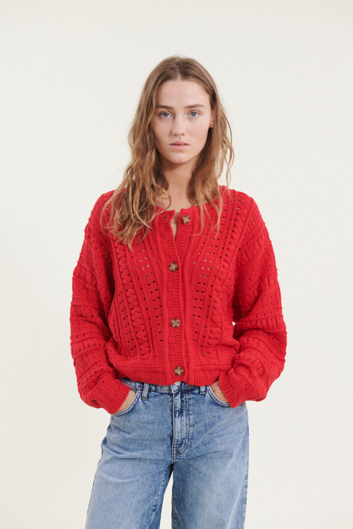 basic-apparel-winie-ba273-11-cardigan-high-risk-red-bio image 1