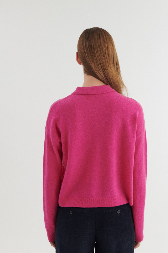basic-apparel-selem-polo-strickpullover-purple-orchid-merino image 3