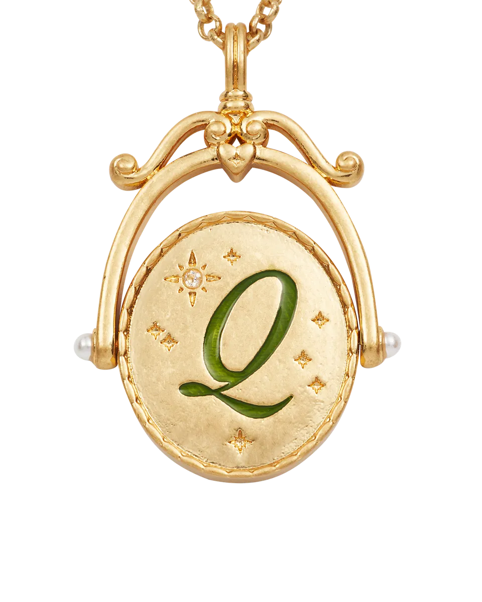 fable-england-q-initial-queen-annes-lace-gold-spinner-kette image 1