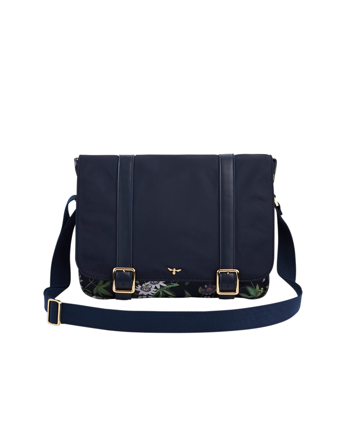 fable-england-passion-flower-satchel-tasche-navy image 1
