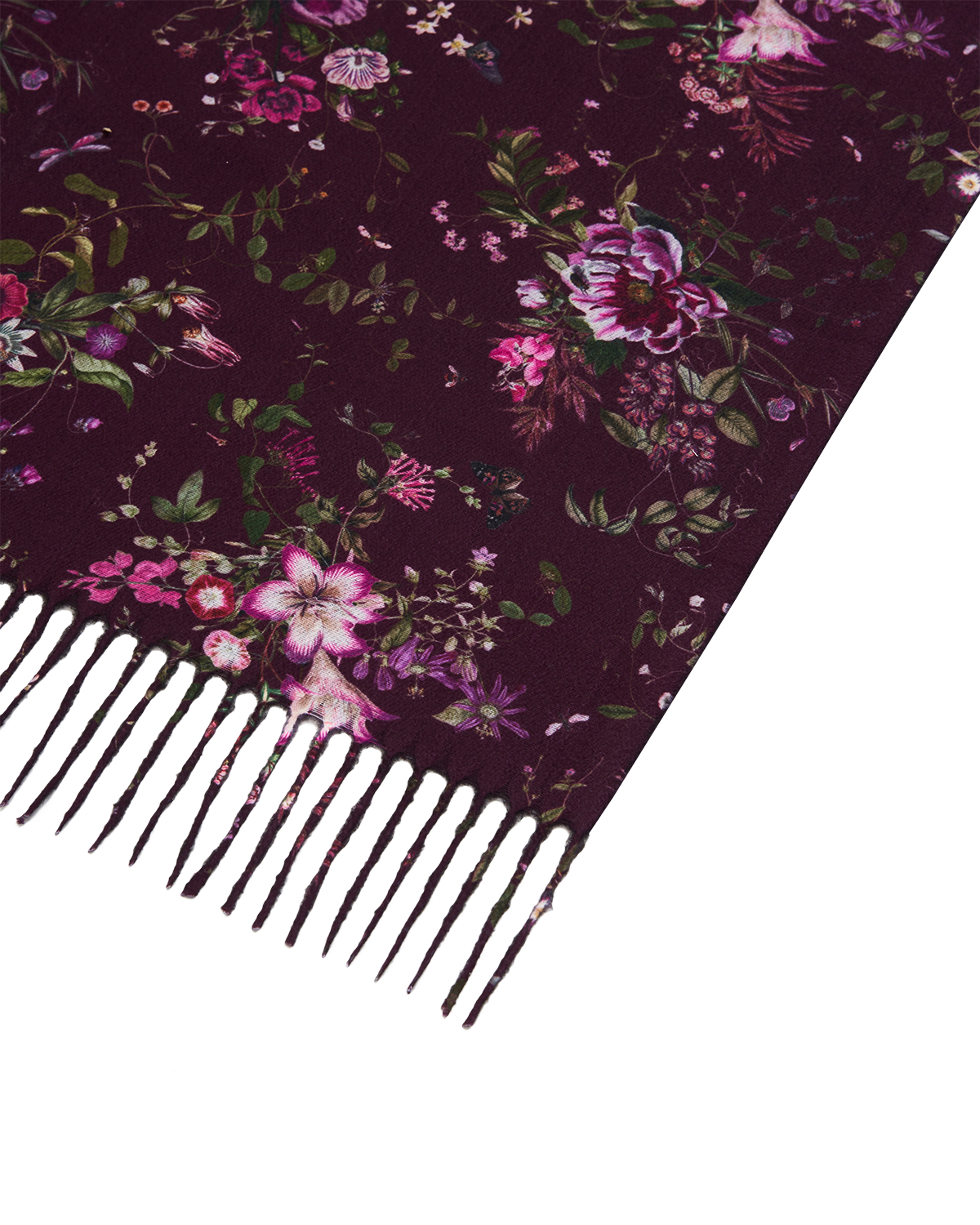 fable-england-eve-floral-schal-burgundy-fransen-blumen image 5