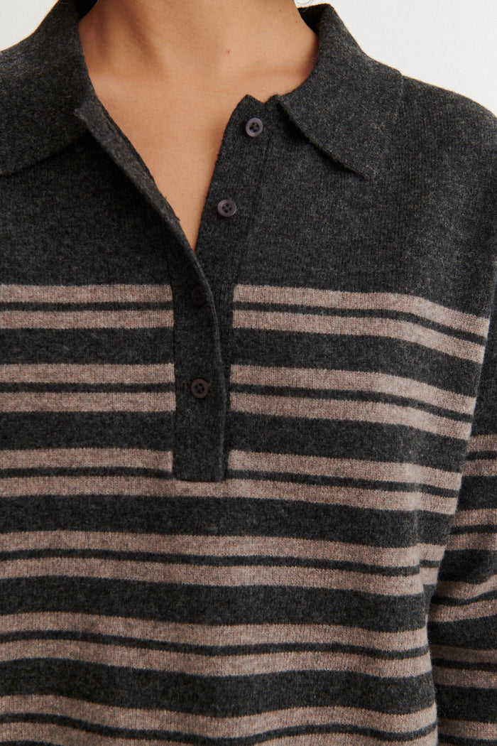 basic-apparel-selem-polo-pullover-grey-melange-merinowolle image 4