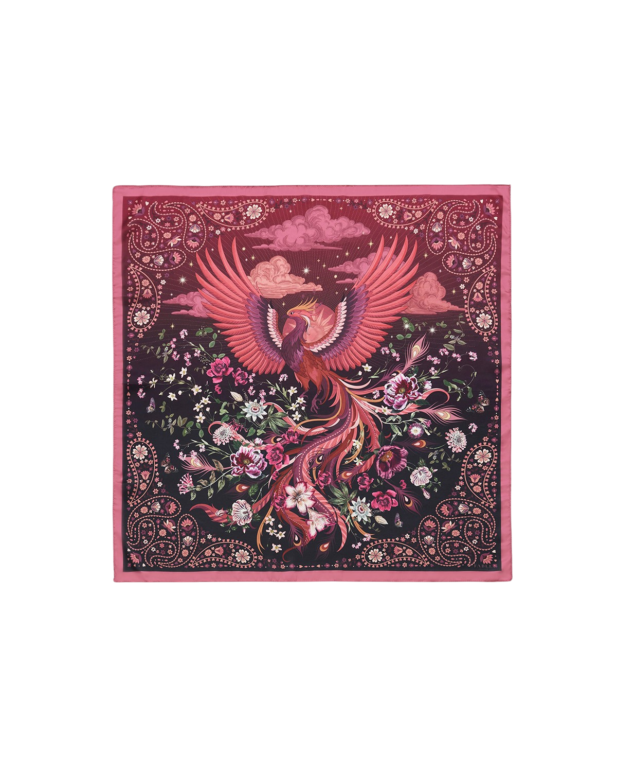 fable-england-eve-quadrat-tuch-burgundy-ph-nix-print image 1