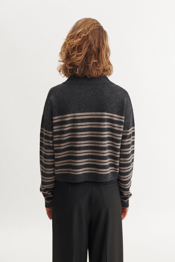 basic-apparel-selem-polo-pullover-grey-melange-merinowolle image 3