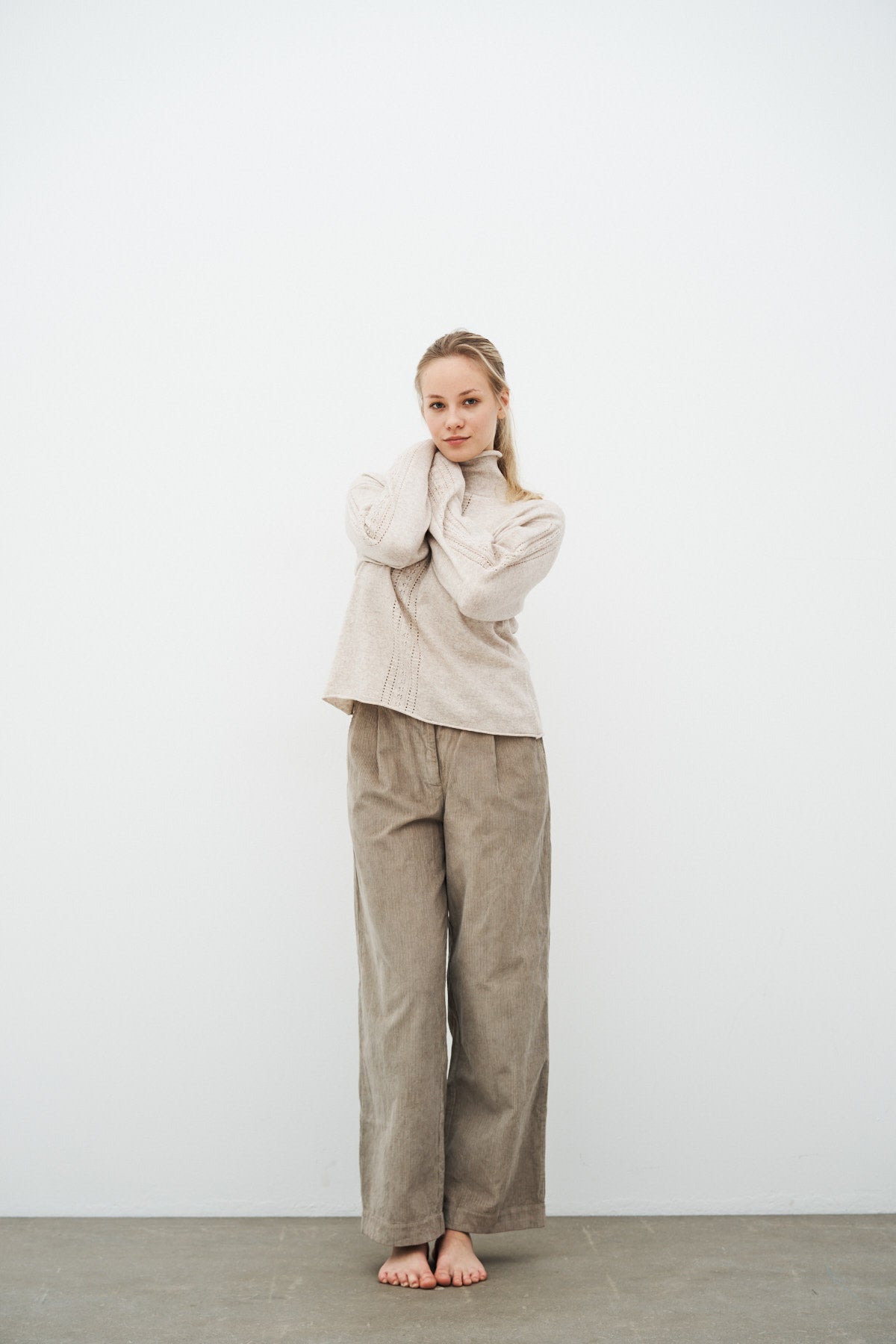 care-by-me-natacha-turtleneck-rollkragenpullover-dusty-brown-wolle image 8