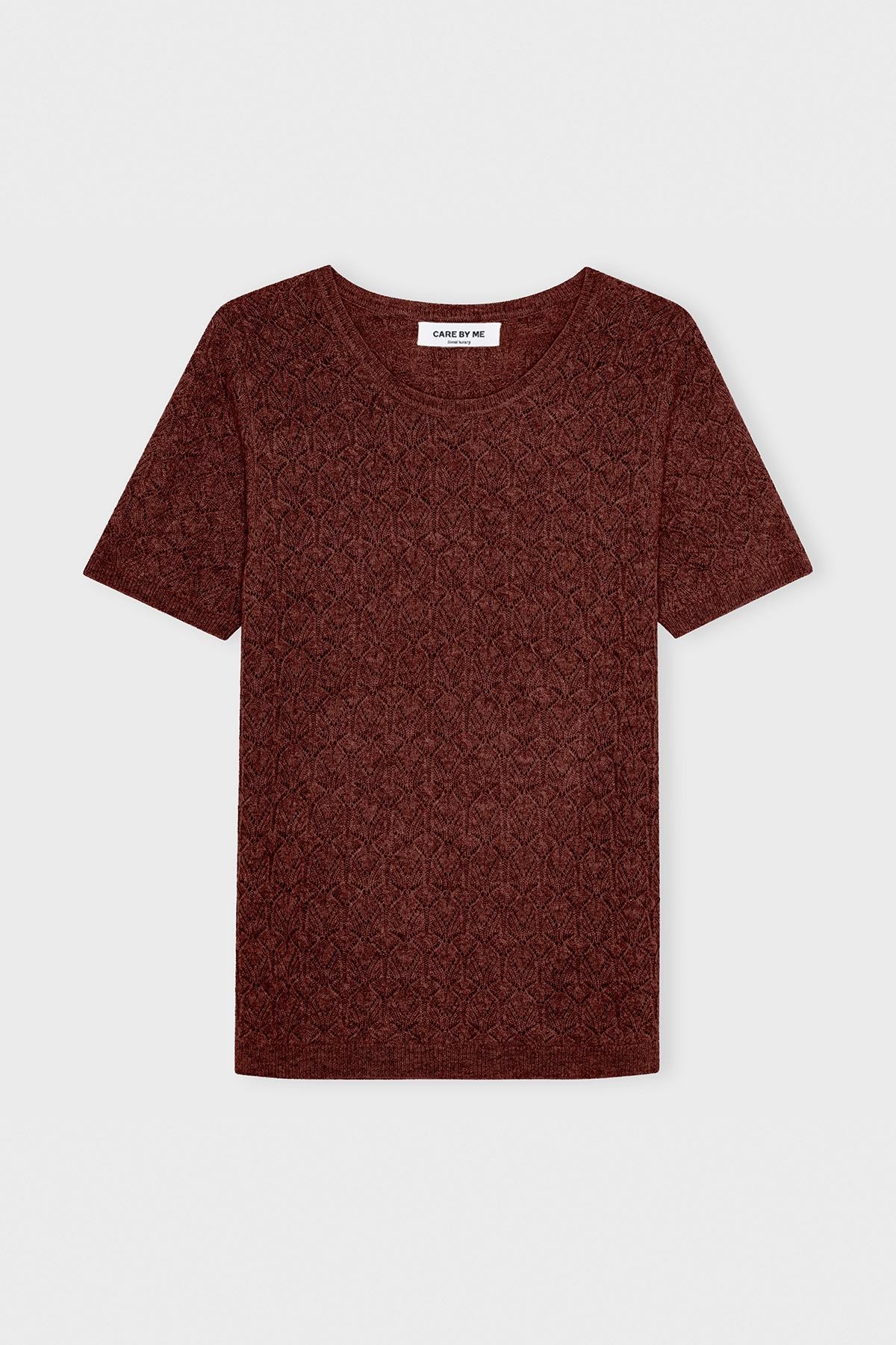 care-by-me-aja-t-shirt-kaschmirshirt-burgund-strickmuster image 3
