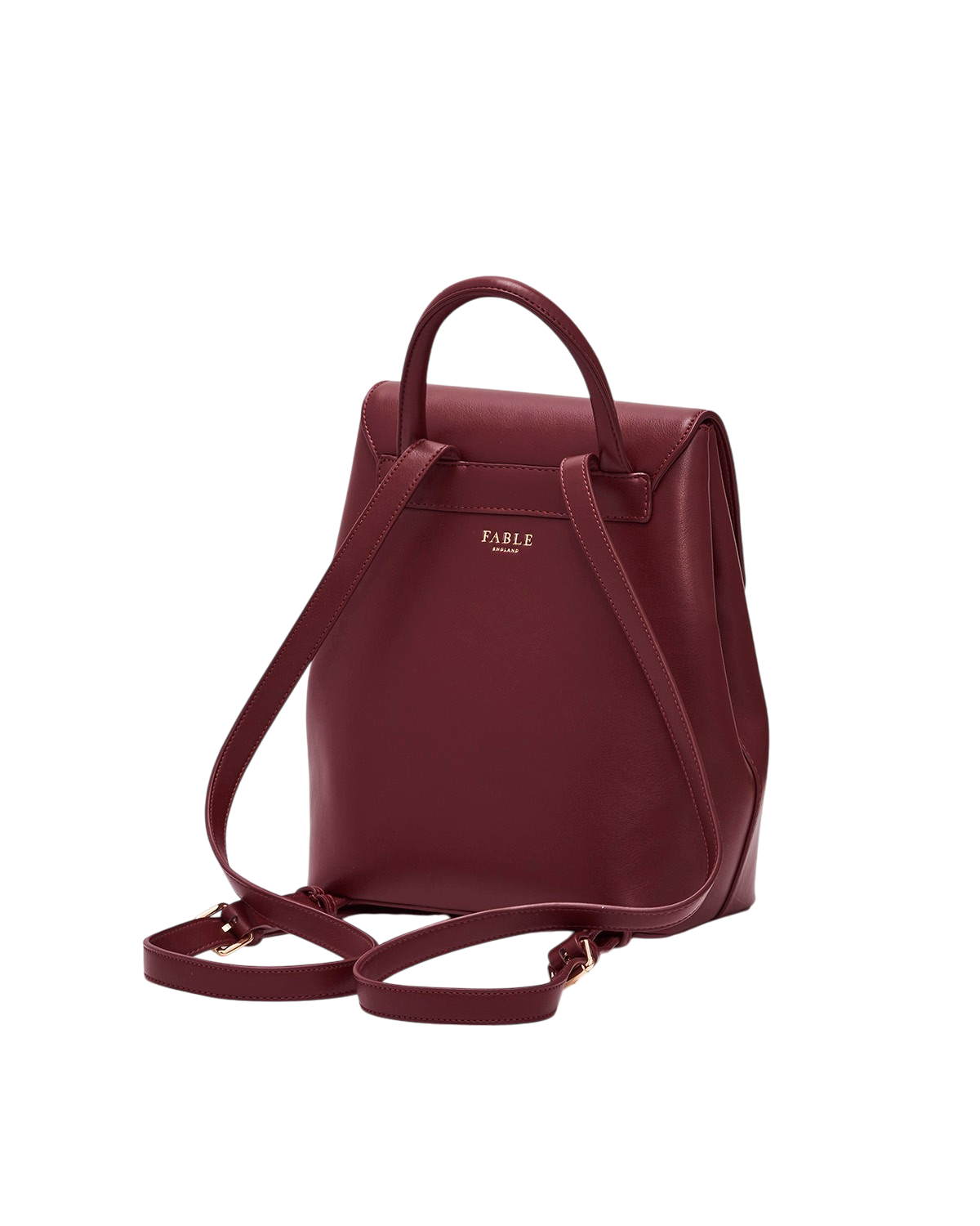 fable-england-laura-small-rucksack-burgundy-kunstleder image 3