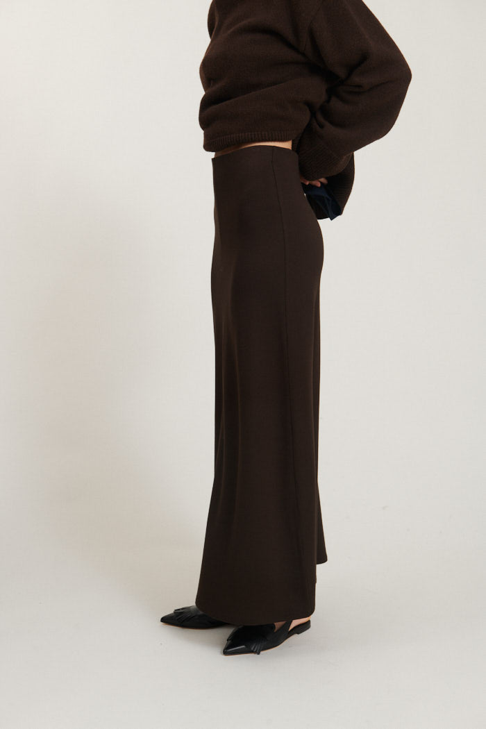 basic-apparel-sadie-long-skirt-maxirock-chocolate-torte-modal image 2