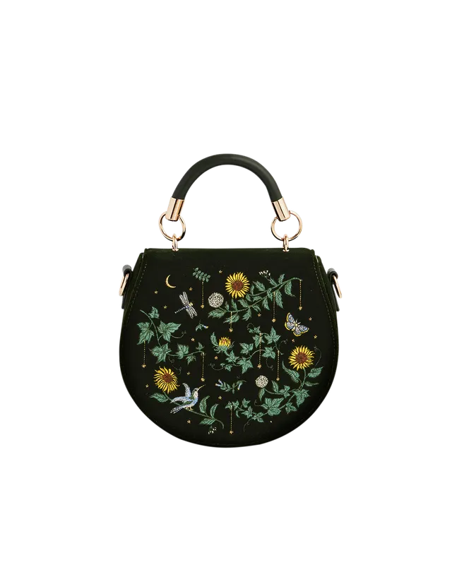fable-england-charlotte-sunflower-henkeltasche-samt-gr-n image 1