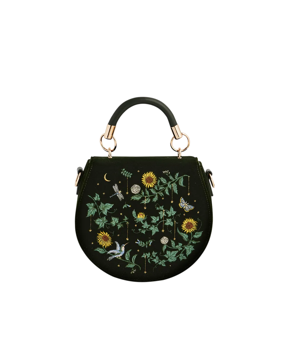 fable-england-charlotte-sunflower-henkeltasche-samt-gr-n image 1