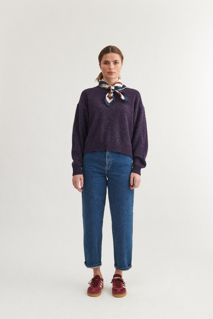 basic-apparel-lily-crew-neck-pullover-bordeaux-recycelte-wolle image 4