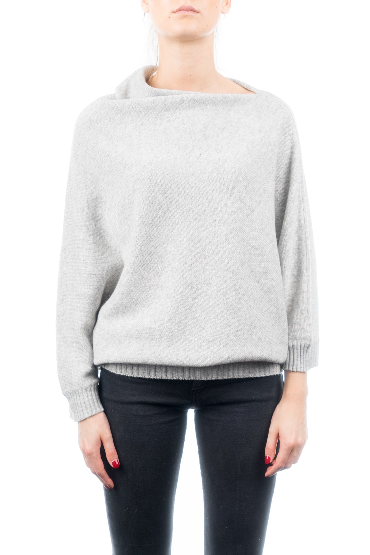dalle-piane-cashmere-poncho-damen-blau-woll-kaschmir-strick image 8