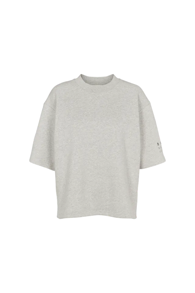 basic-apparel-cinna-t-shirt-grey-mel-bio-baumwolle image 1