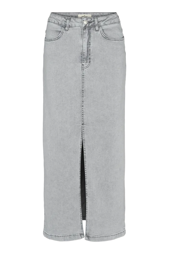 basic-apparel-enya-skirt-rock-grau-bio-baumwolle image 1