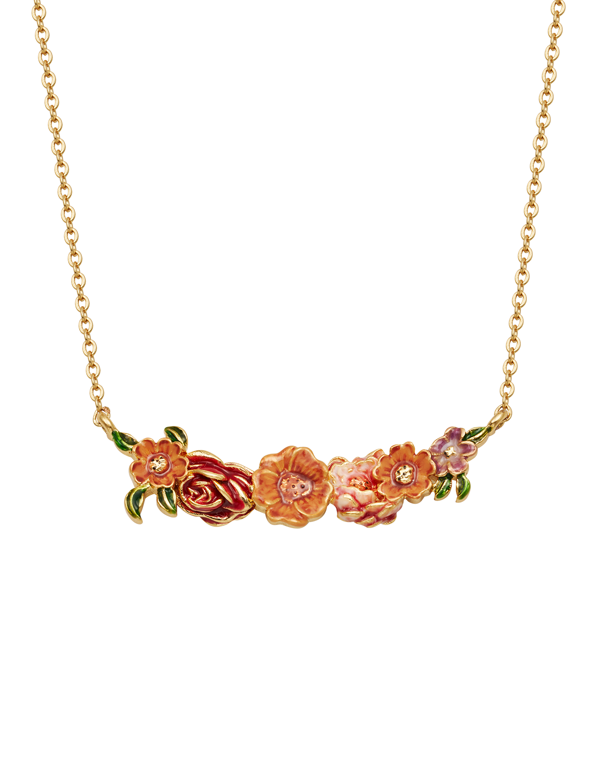 fable-england-eve-floral-choker-kette-gold image 1