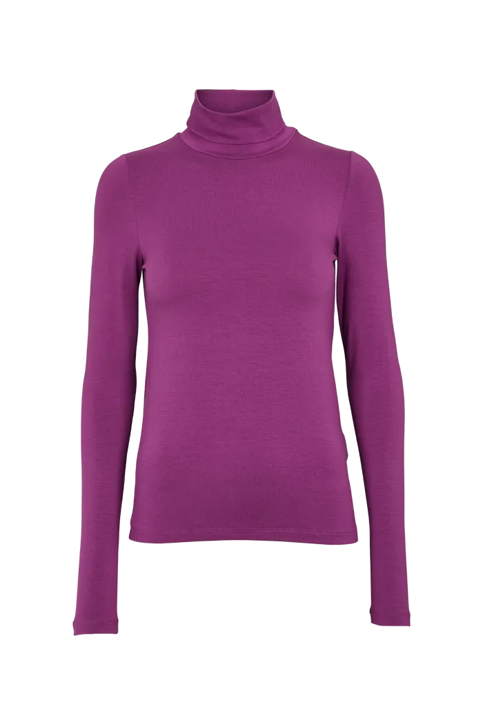 basic-apparel-joline-t-neck-shirt-grape-juice-tencel image 1
