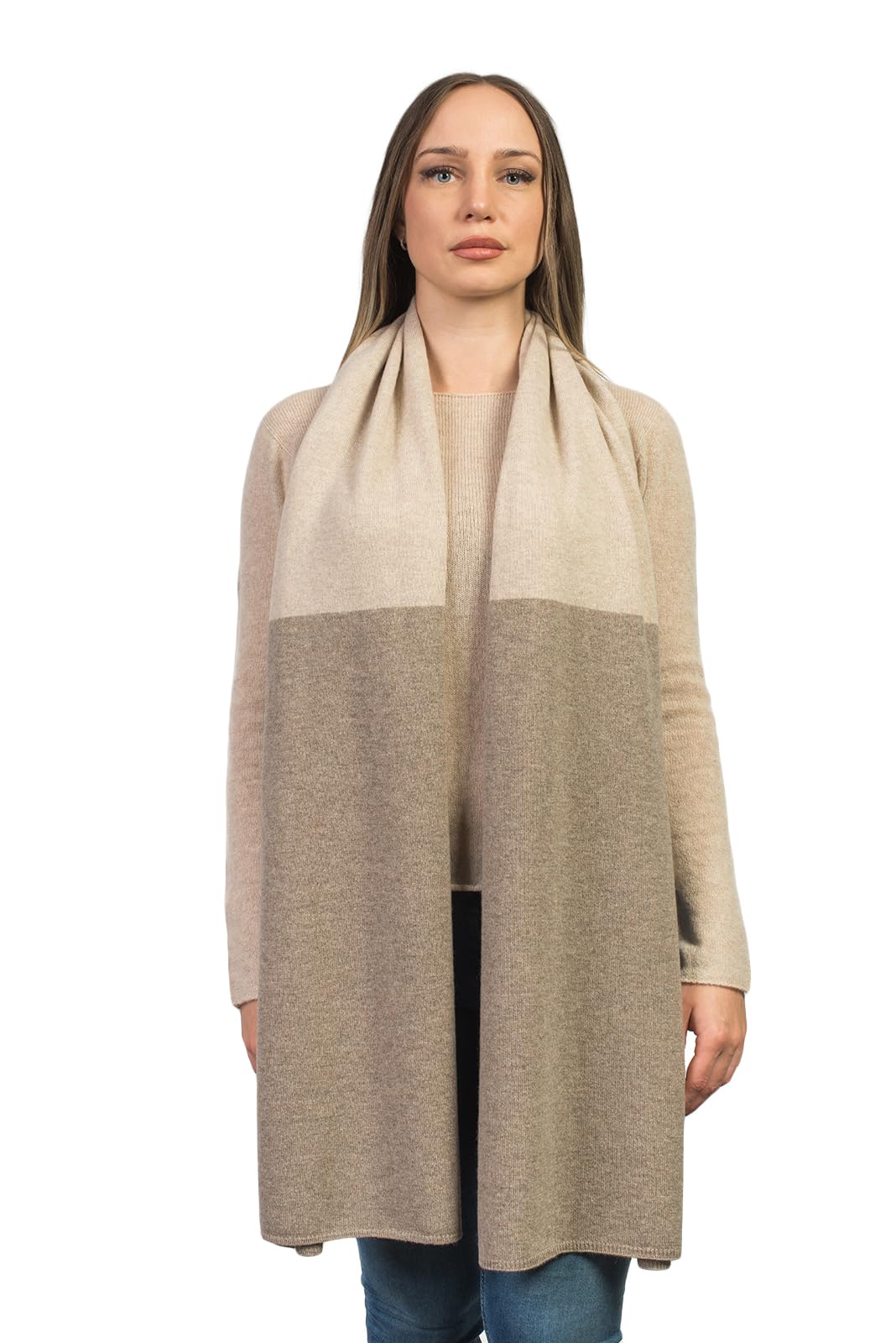 dalle-piane-cashmere-stola-bicolor-blau-180x50-kaschmir image 6