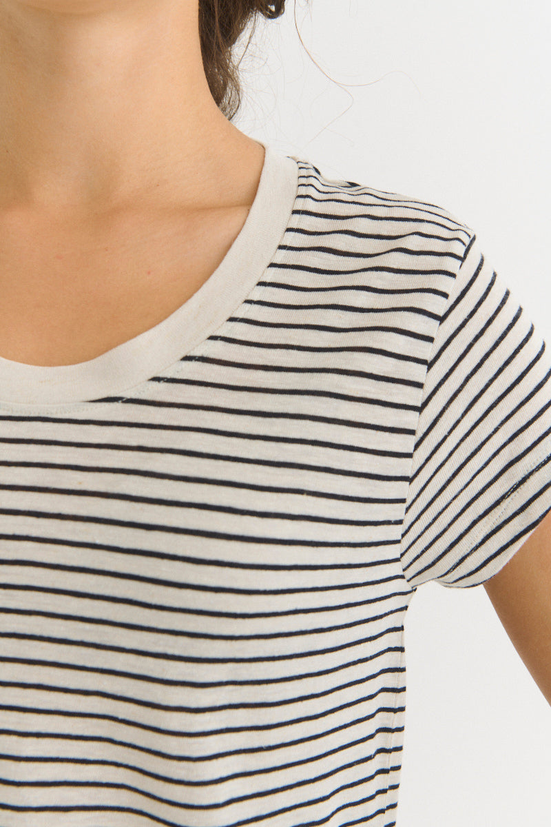 basic-apparel-ashly-ss-tee-t-shirt-birch-black-leinen image 4