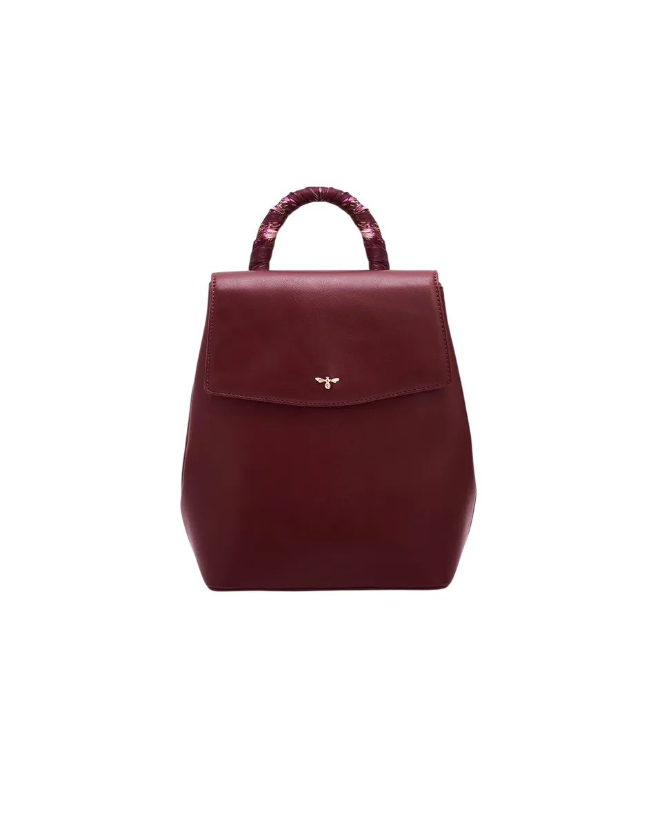 fable-england-laura-small-rucksack-burgundy-kunstleder image 1
