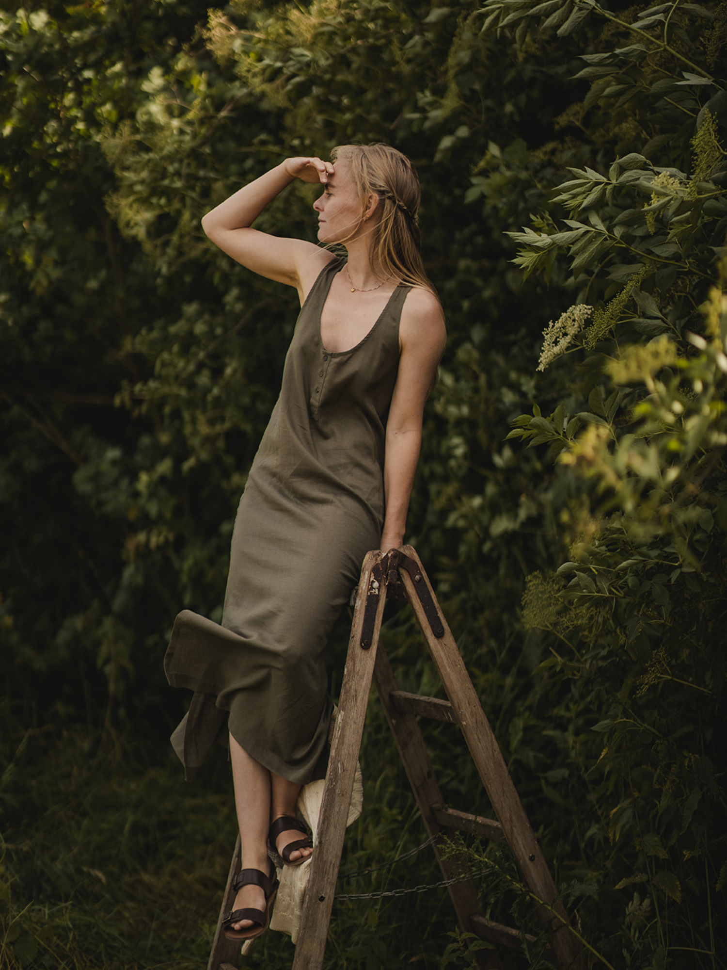 basic-apparel-carina-tank-dress-sommerkleid-sea-turtle-leinen image 2