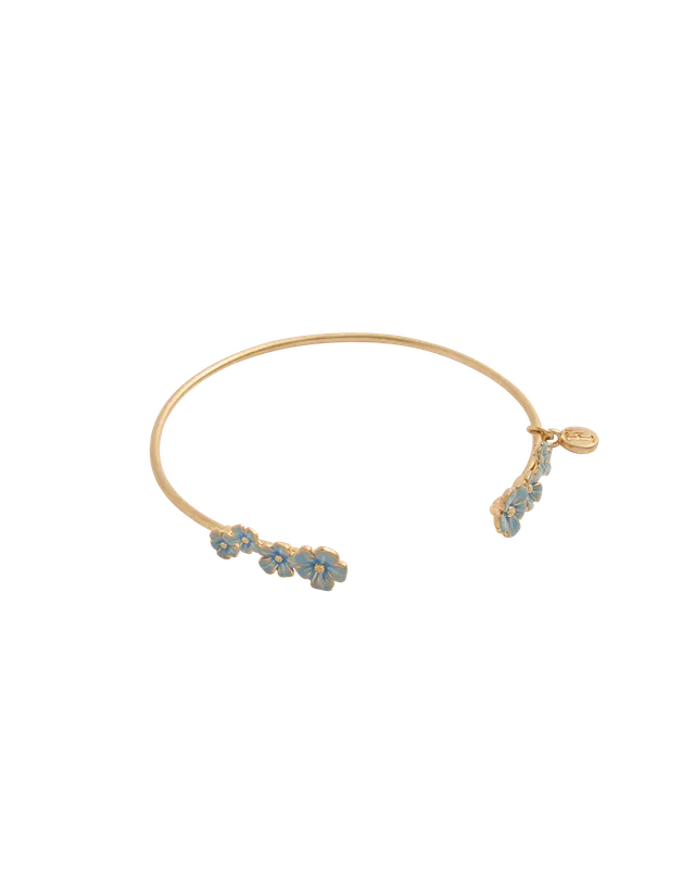 fable-england-jewellery-forget-me-not-armreif-gold-blumen image 1