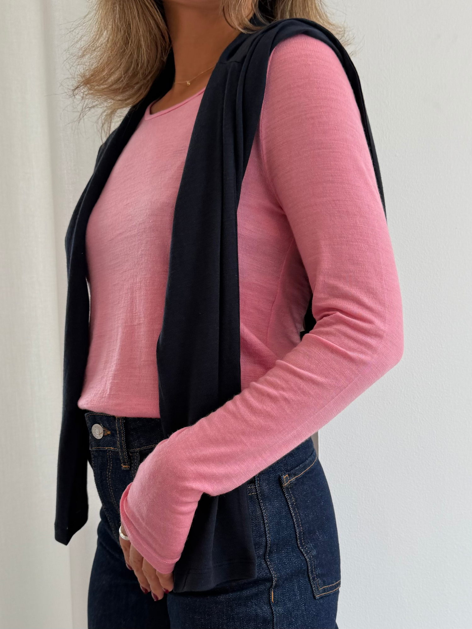 basic-apparel-rinja-ls-tee-cashmere-rose-wollshirt image 2