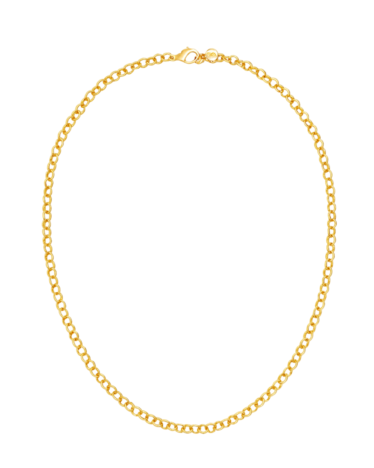 fable-england-gold-plain-chain-charm-halskette-gold image 1