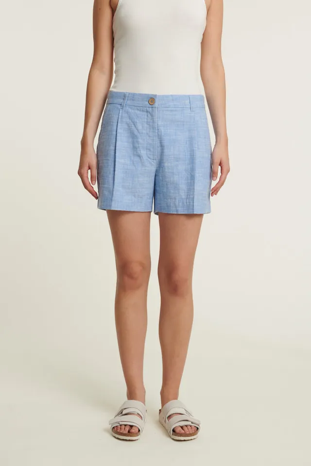 basic-apparel-zita-shorts-quiet-harbor-bio-baumwolle image 1