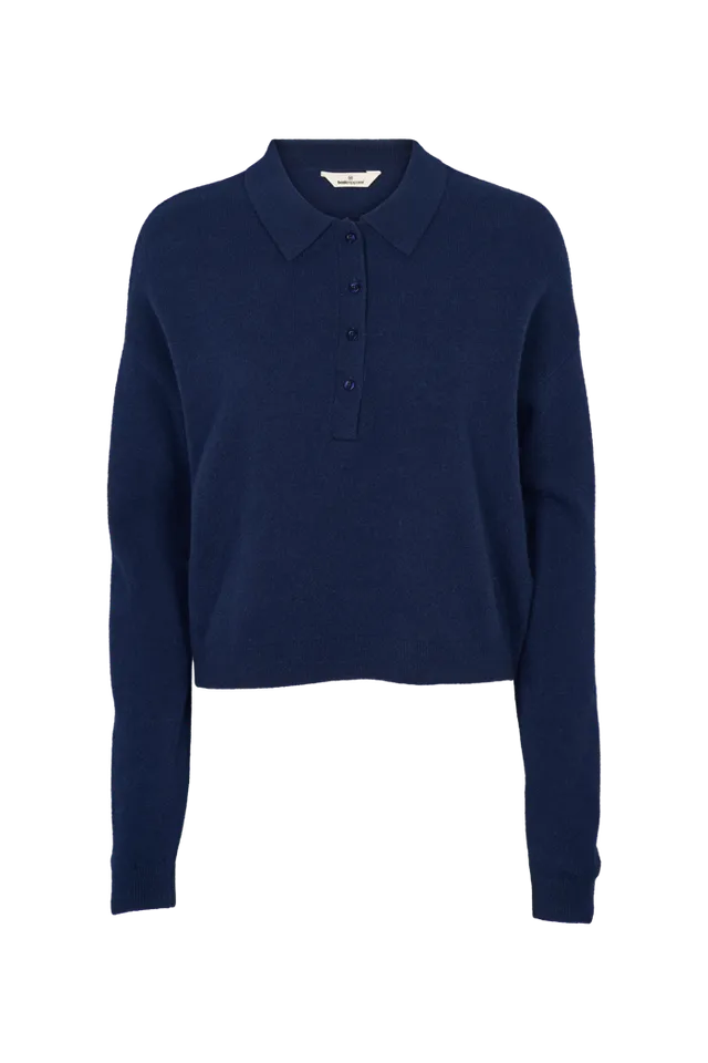 basic-apparel-selem-polo-pullover-navy-merinowolle image 1