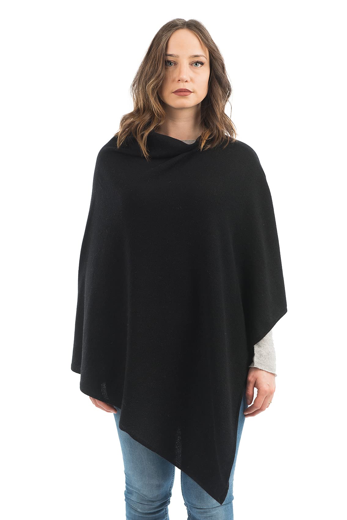 dalle-piane-poncho-kaschmir-mix-poncho-grau image 6